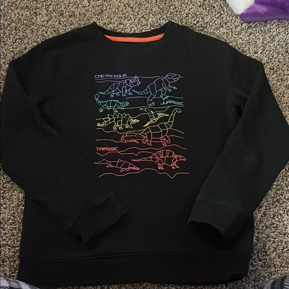 Cat & Jack Black Dinosaur Sweater